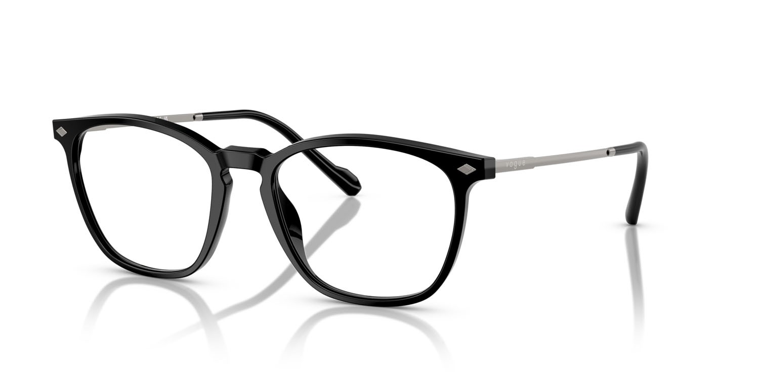 Occhiali da vista Vogue VO 5614 (W44) colore nero forma quadrato lenti lente demo