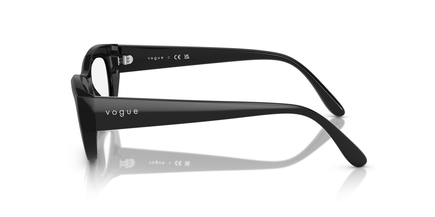 Occhiali da vista Vogue VO 5615 (W44) colore nero forma cat eye lenti lente demo