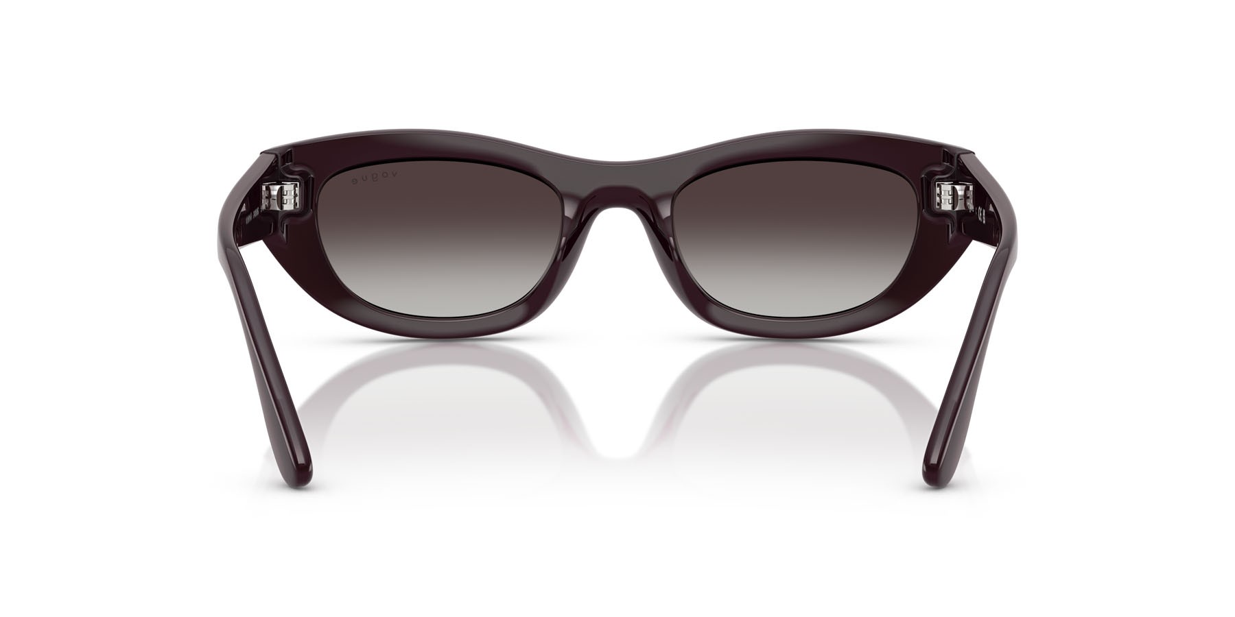 Sunglasses Vogue VO 5616S (24268G) color bordeaux full shape cat eye lenses sfumato grigio