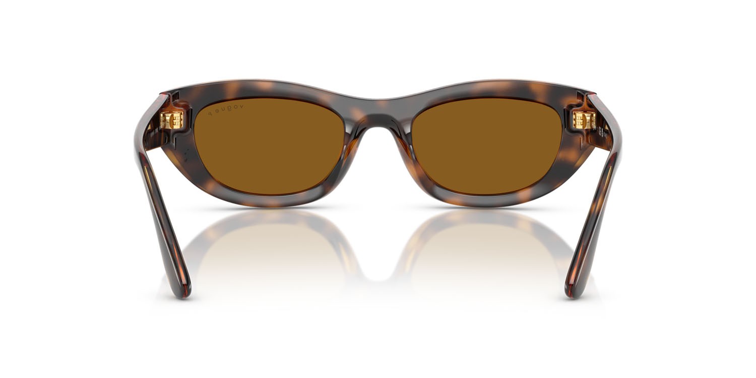 Sunglasses Vogue VO 5616S (271883) color havana scuro totale shape cat eye lenses polar marrone scuro