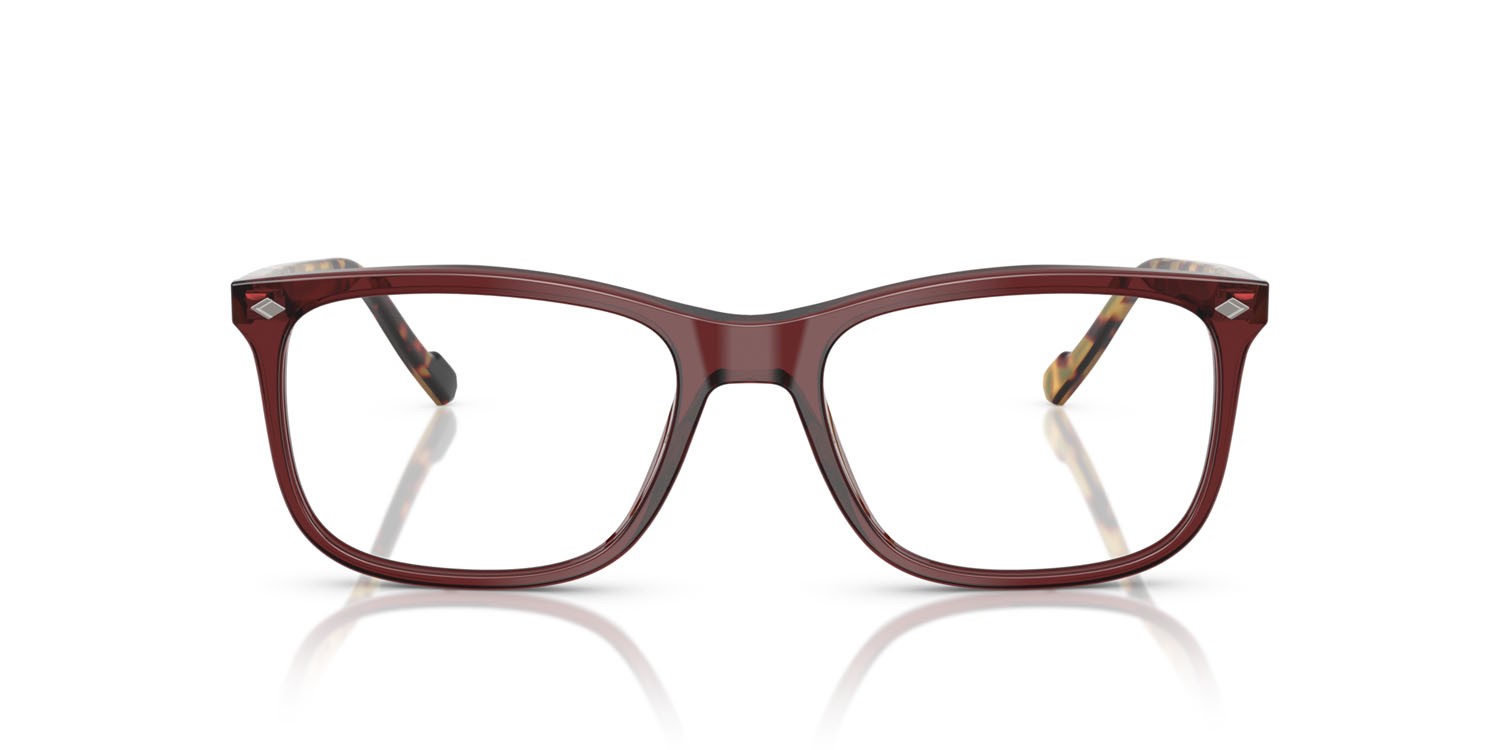 Eyeglasses Vogue VO 5617 (2924) color bordeaux trasparente shape square lenses lente demo