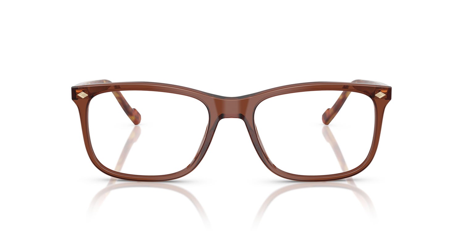 Eyeglasses Vogue VO 5617 (3202) color marrone trasparente shape square lenses lente demo