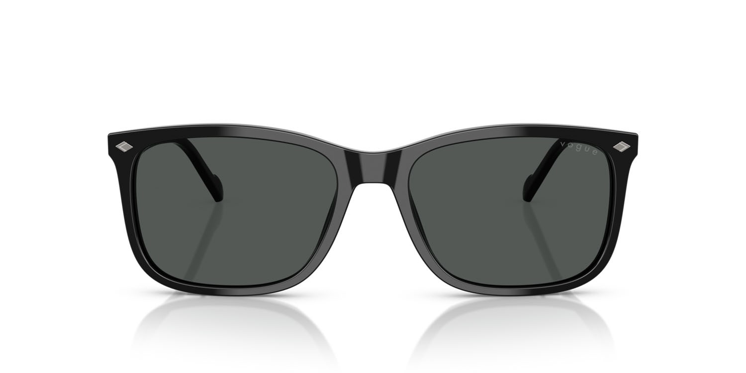 Occhiali da sole Vogue VO 5618S (W44/87) colore nero forma quadrato lenti grigio scuro