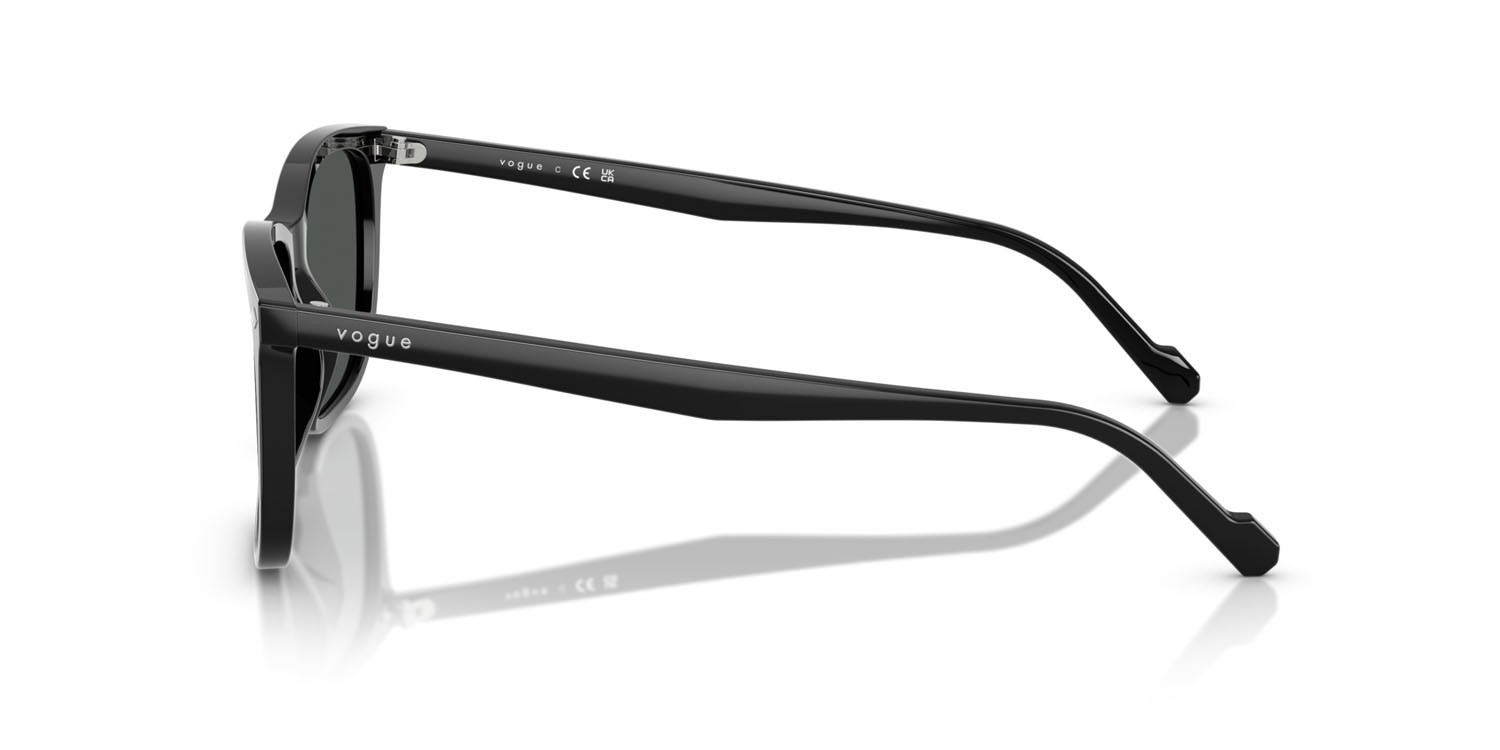 Occhiali da sole Vogue VO 5618S (W44/87) colore nero forma quadrato lenti grigio scuro