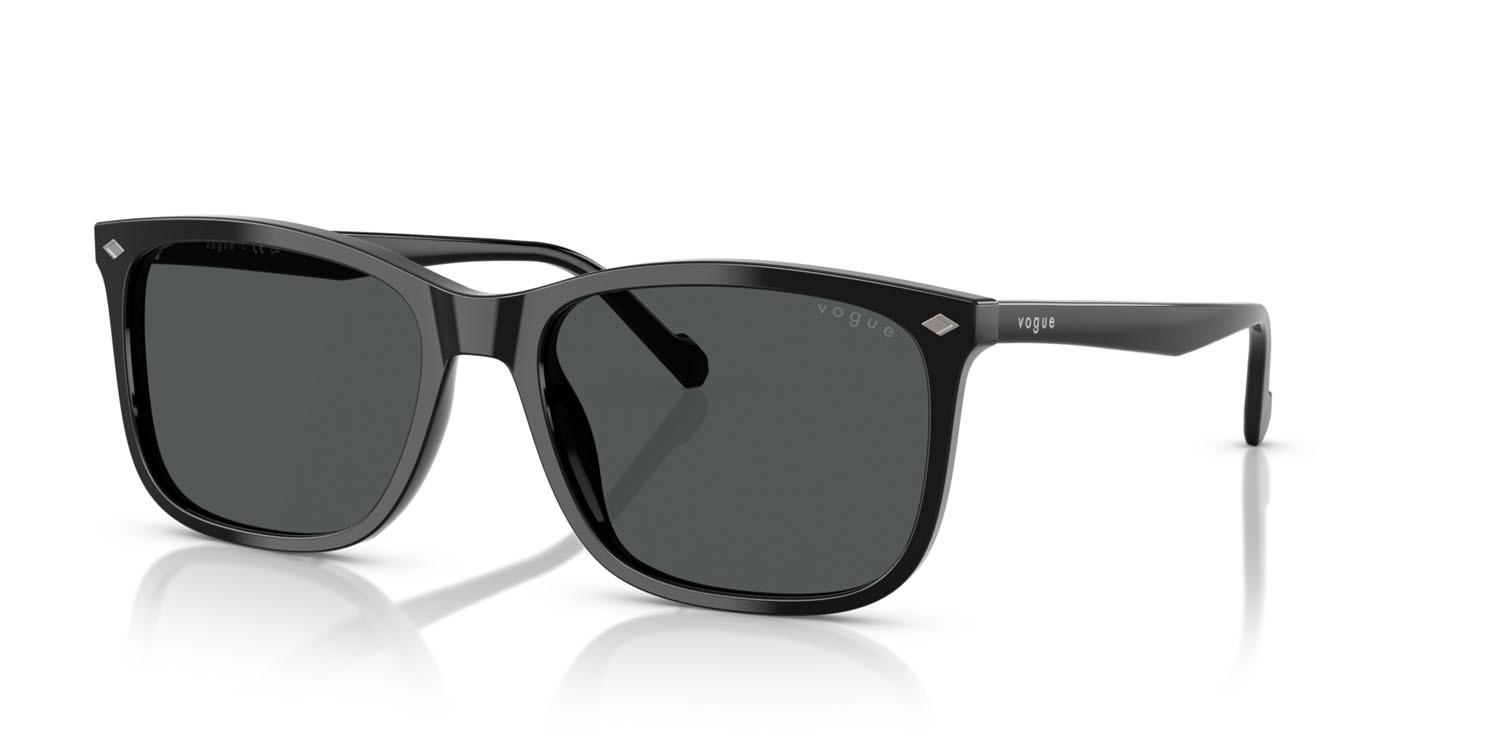 Occhiali da sole Vogue VO 5618S (W44/87) colore nero forma quadrato lenti grigio scuro