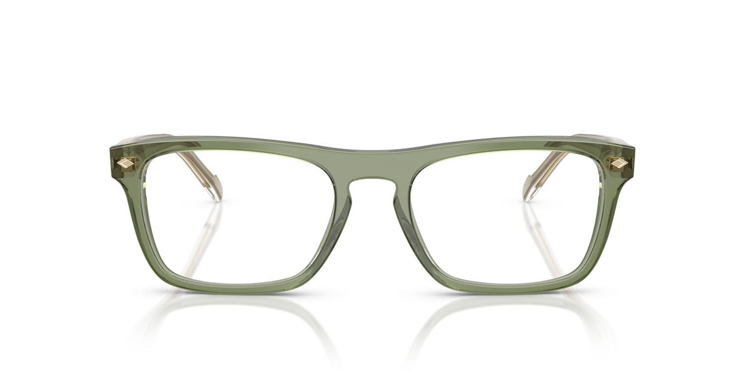 Occhiali da vista Vogue VO 5619 (3187) colore verde trasparente forma quadrato lenti lente demo