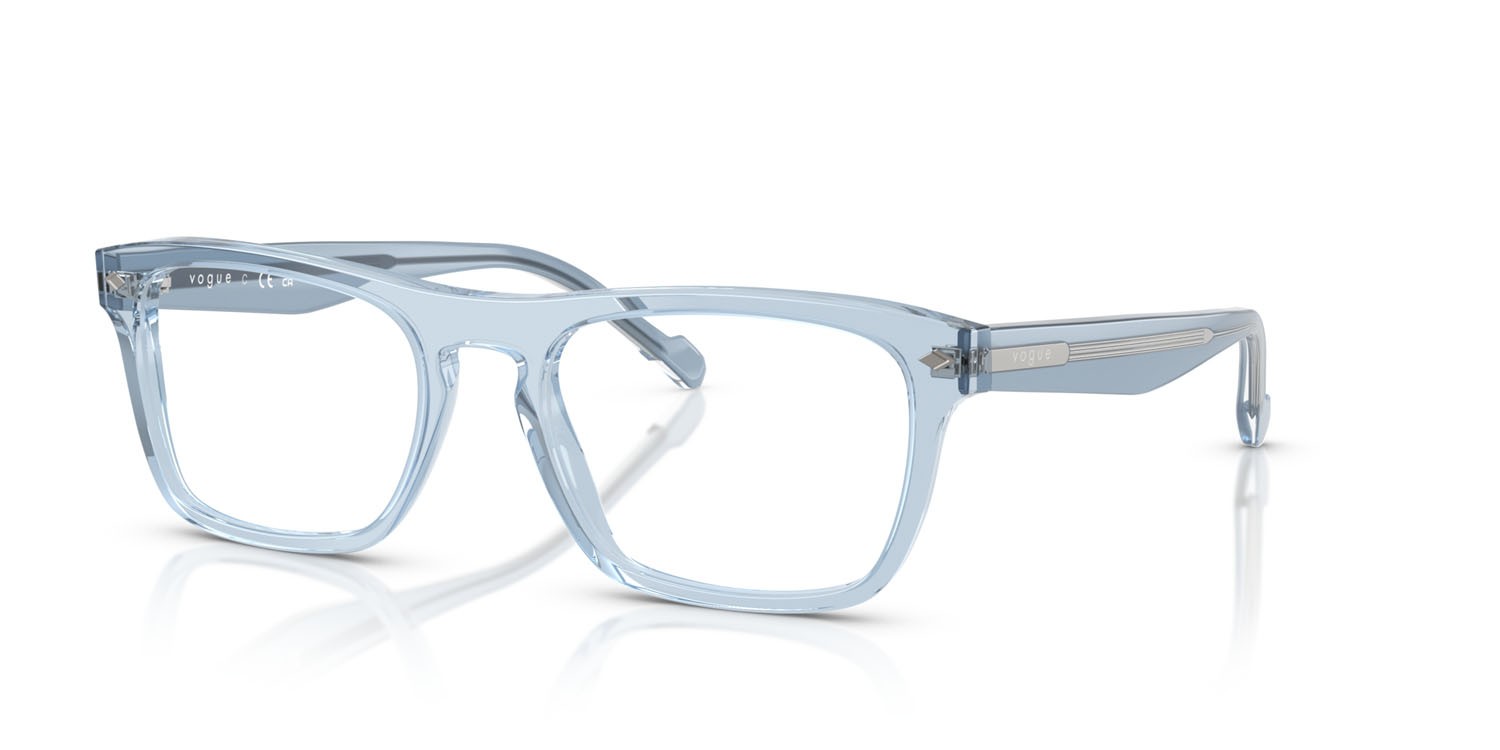 Occhiali da vista Vogue VO 5619 (3215) colore azzurro trasparente forma quadrato lenti lente demo