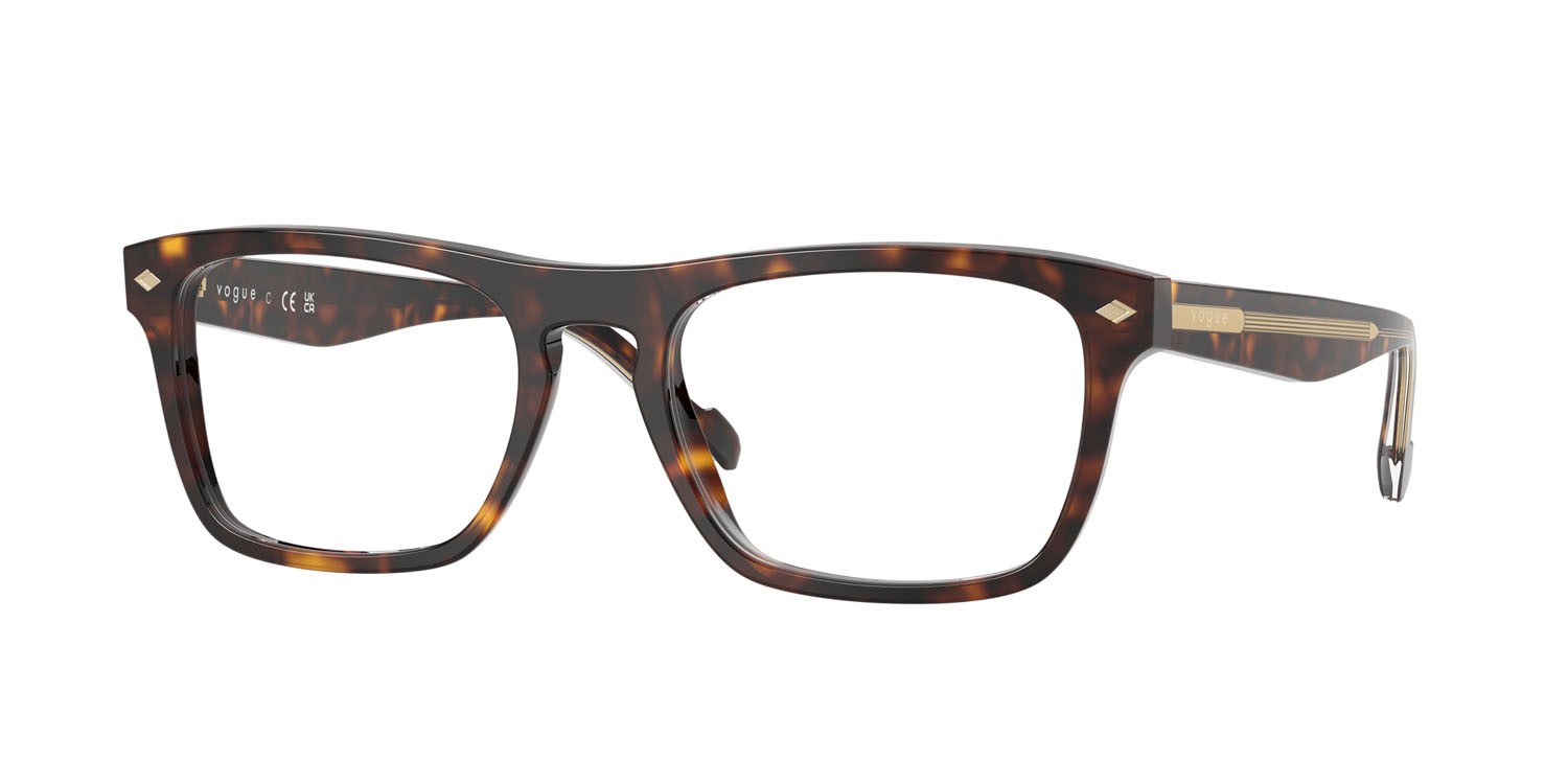 Occhiali da vista Vogue VO 5619 (W656) colore havana scuro forma quadrato lenti lente demo