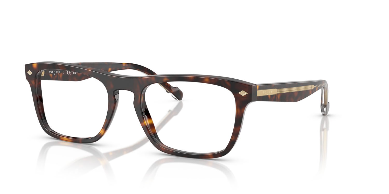 Occhiali da vista Vogue VO 5619 (W656) colore havana scuro forma quadrato lenti lente demo