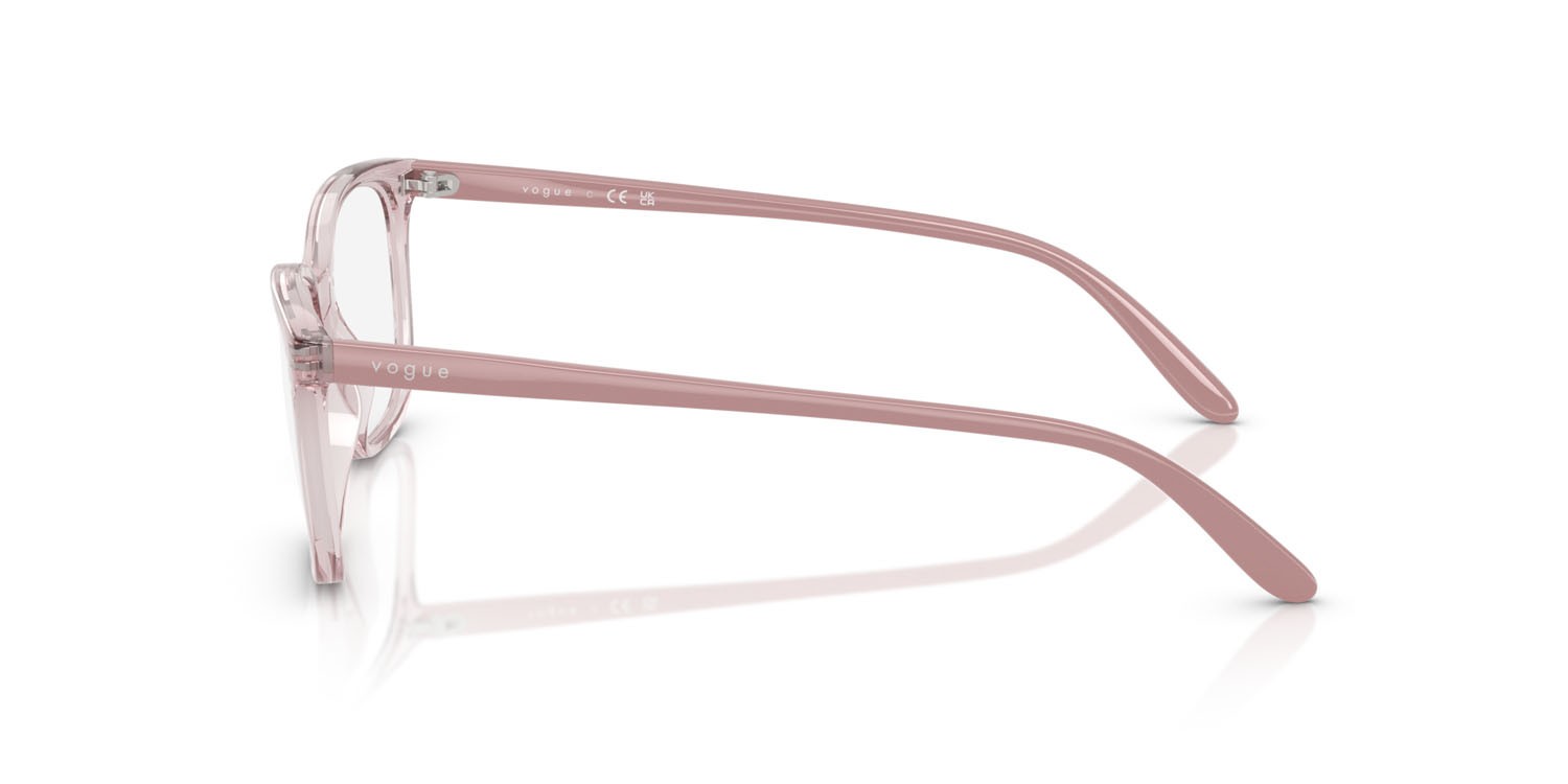 Eyeglasses Vogue VO 5621 (2942) color rosa trasparente shape square lenses lente demo