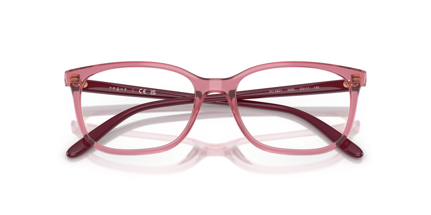 Eyeglasses Vogue VO 5621 (3065) color viola trasparente shape square lenses lente demo