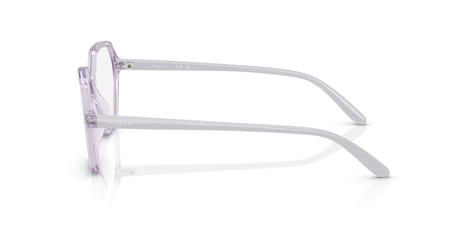 Eyeglasses Vogue VO 5622 (2745) color viola trasparente shape irregular lenses lente demo