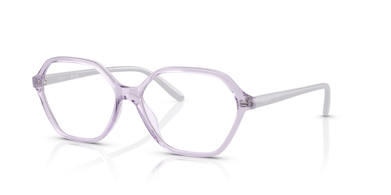 Eyeglasses Vogue VO 5622 (2745) color viola trasparente shape irregular lenses lente demo