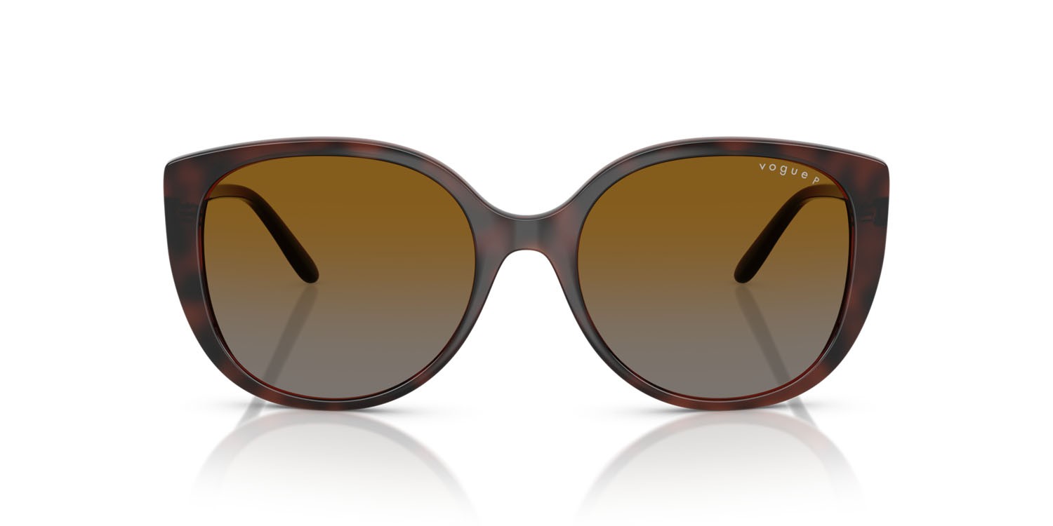 Sunglasses Vogue VO 5623S (2386T5) color top havana scuro/marrone chiaro shape butterfly lenses polarizzata grigio sfumato marrone