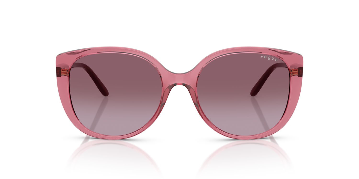 Occhiali da sole Vogue VO 5623S (30658H) colore viola trasparente forma farfalla lenti violetto sfumato
