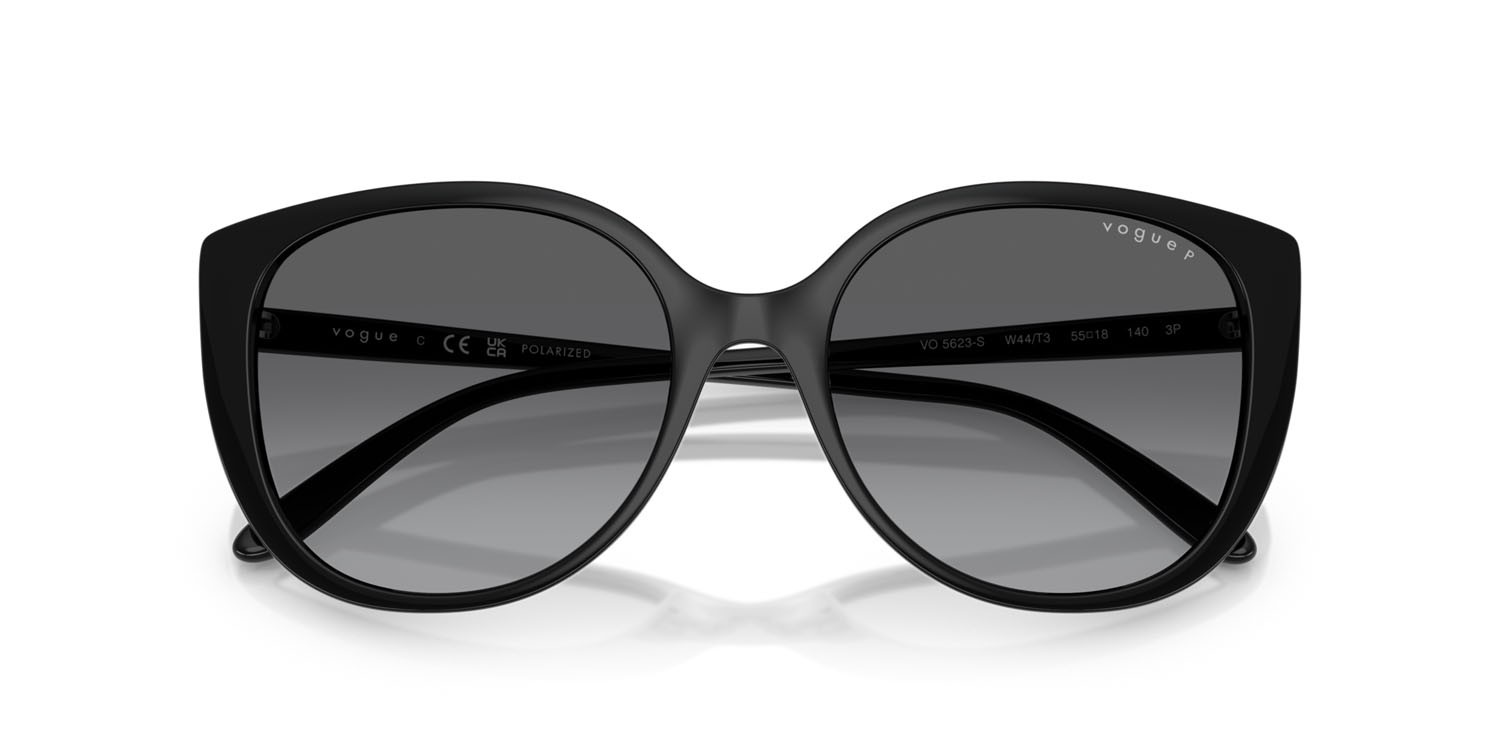 Sunglasses Vogue VO 5623S (W44/T3) color nero shape butterfly lenses polarizzata grigio sfumato