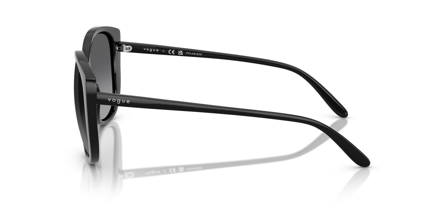 Sunglasses Vogue VO 5623S (W44/T3) color nero shape butterfly lenses polarizzata grigio sfumato