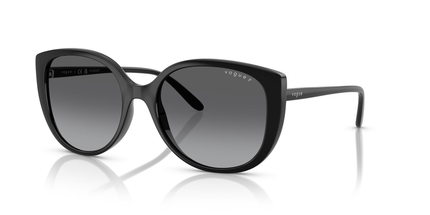 Sunglasses Vogue VO 5623S (W44/T3) color nero shape butterfly lenses polarizzata grigio sfumato