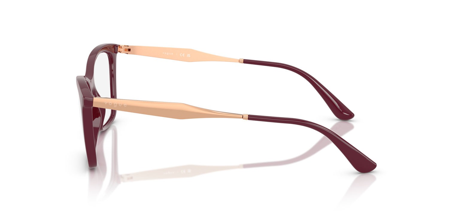 Eyeglasses Vogue VO 5624 (2875) color ciliegia full shape butterfly lenses lente demo