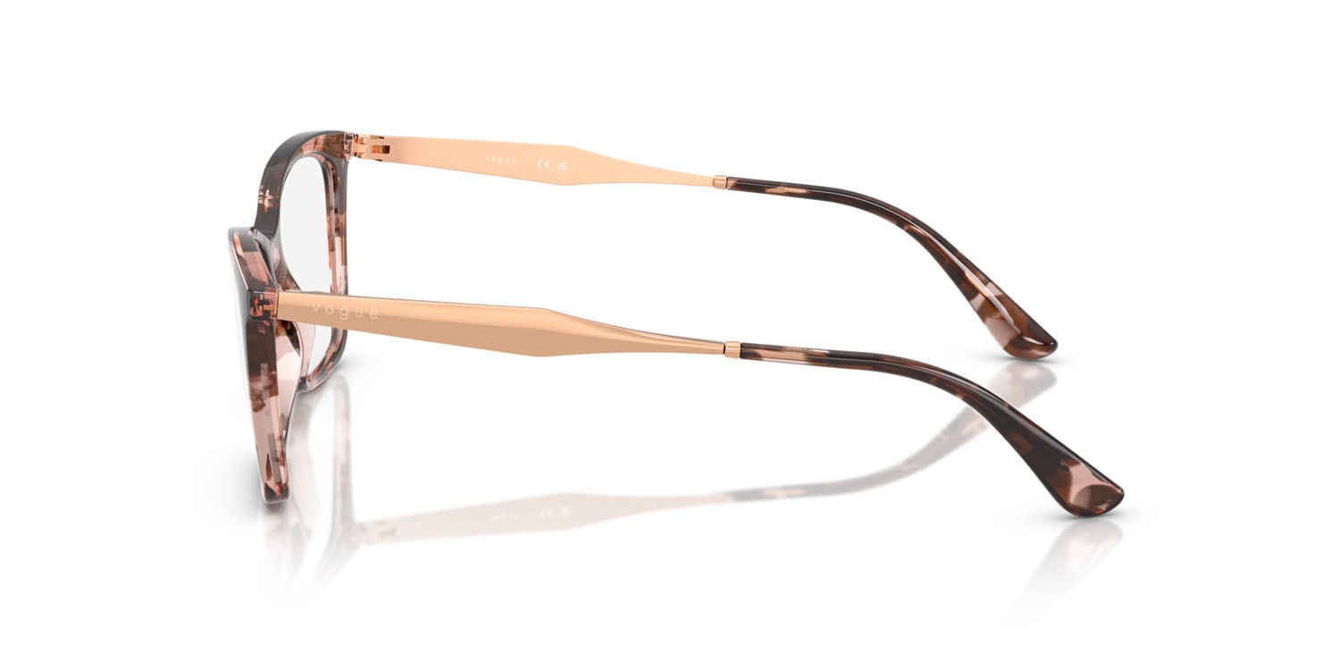 Eyeglasses Vogue VO 5624 (3199) color havana rosa shape butterfly lenses lente demo