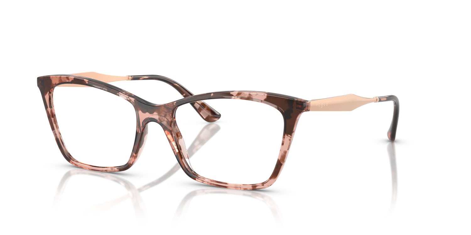 Eyeglasses Vogue VO 5624 (3199) color havana rosa shape butterfly lenses lente demo