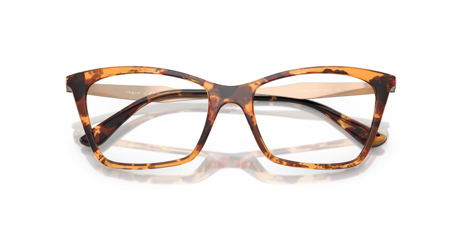 Occhiali da vista Vogue VO 5624 (3200) colore havana giallo forma farfalla lenti lente demo