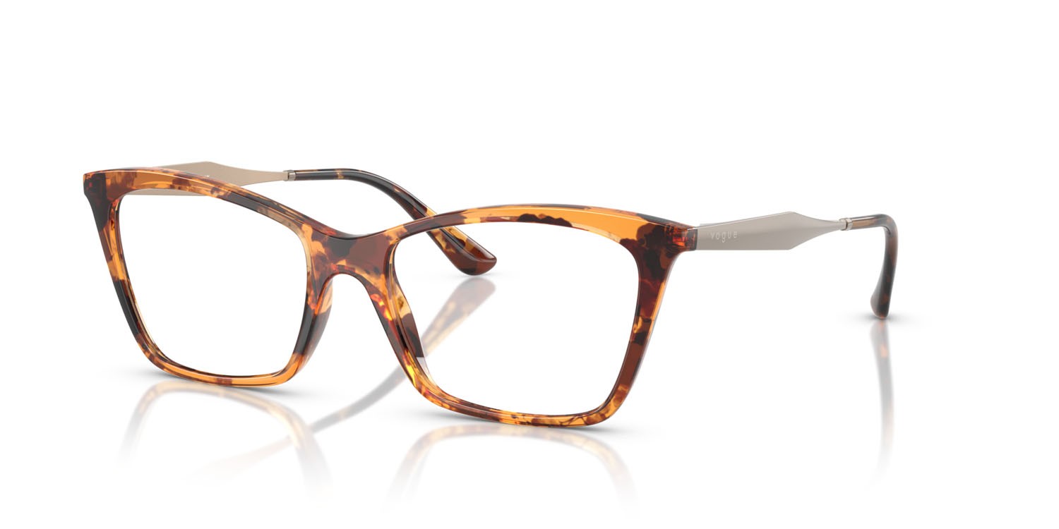 Occhiali da vista Vogue VO 5624 (3200) colore havana giallo forma farfalla lenti lente demo