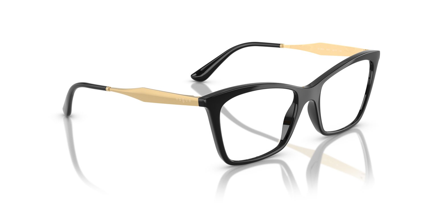 Occhiali da vista Vogue VO 5624 (W44) colore nero forma farfalla lenti lente demo