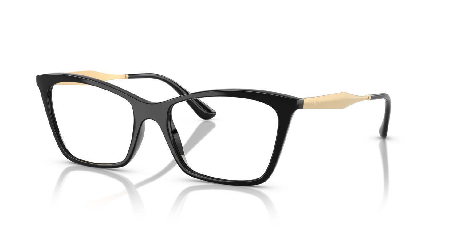 Occhiali da vista Vogue VO 5624 (W44) colore nero forma farfalla lenti lente demo
