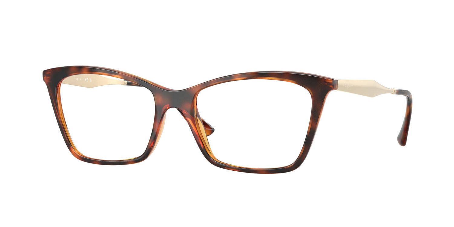 Eyeglasses Vogue VO 5624 (W656) color havana scuro shape butterfly lenses lente demo