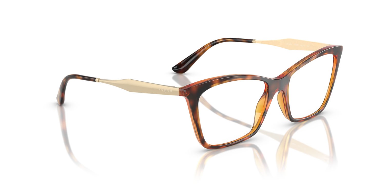 Eyeglasses Vogue VO 5624 (W656) color havana scuro shape butterfly lenses lente demo
