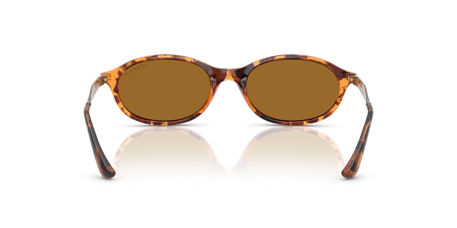 Sunglasses Vogue VO 5625S (320083) color havana giallo shape oval lenses polarizzata bronzo