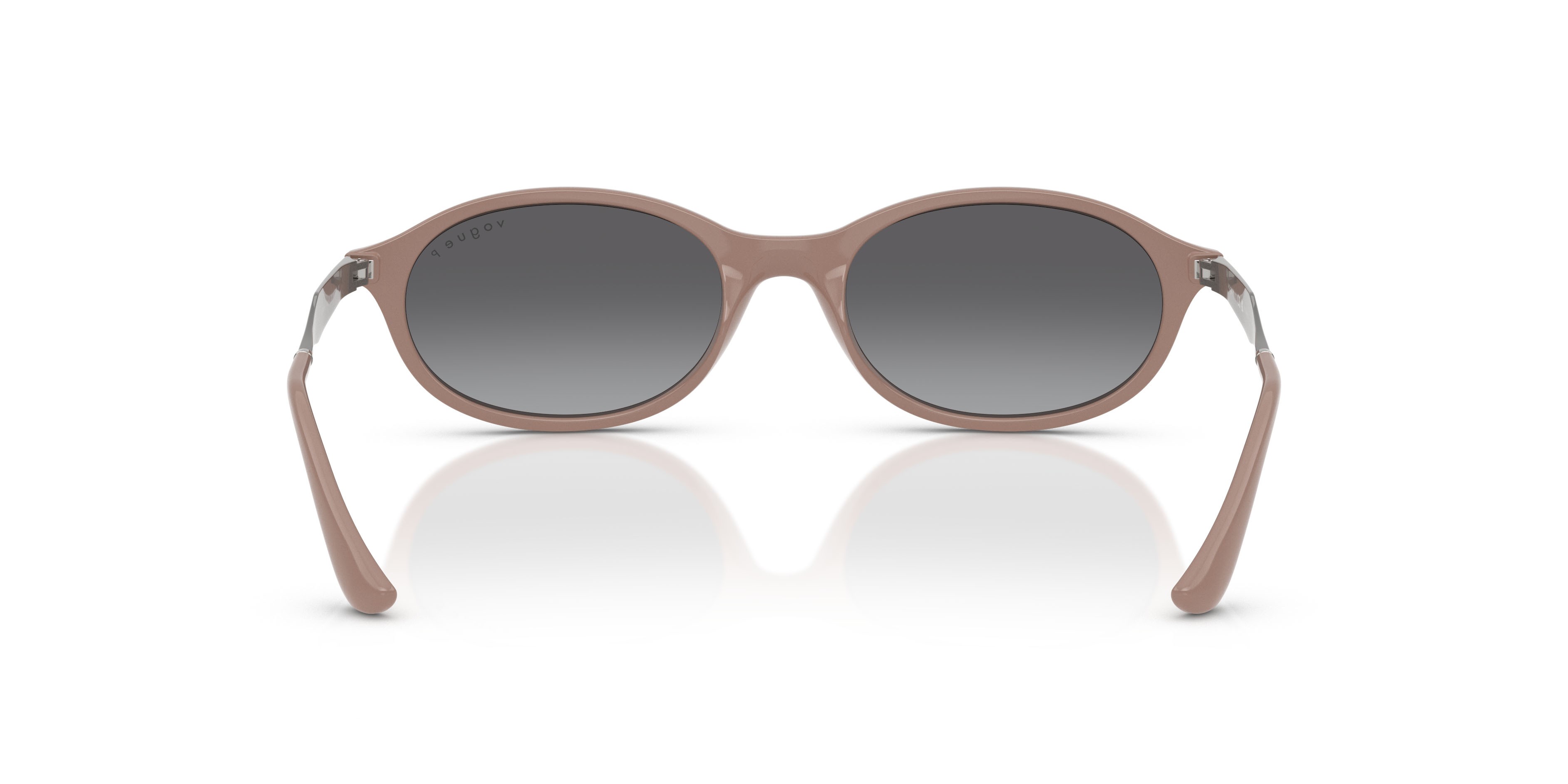Occhiali da sole Vogue VO 5625S (3272T3) colore nero e oro forma ovale lenti polarizzata grigio sfumato