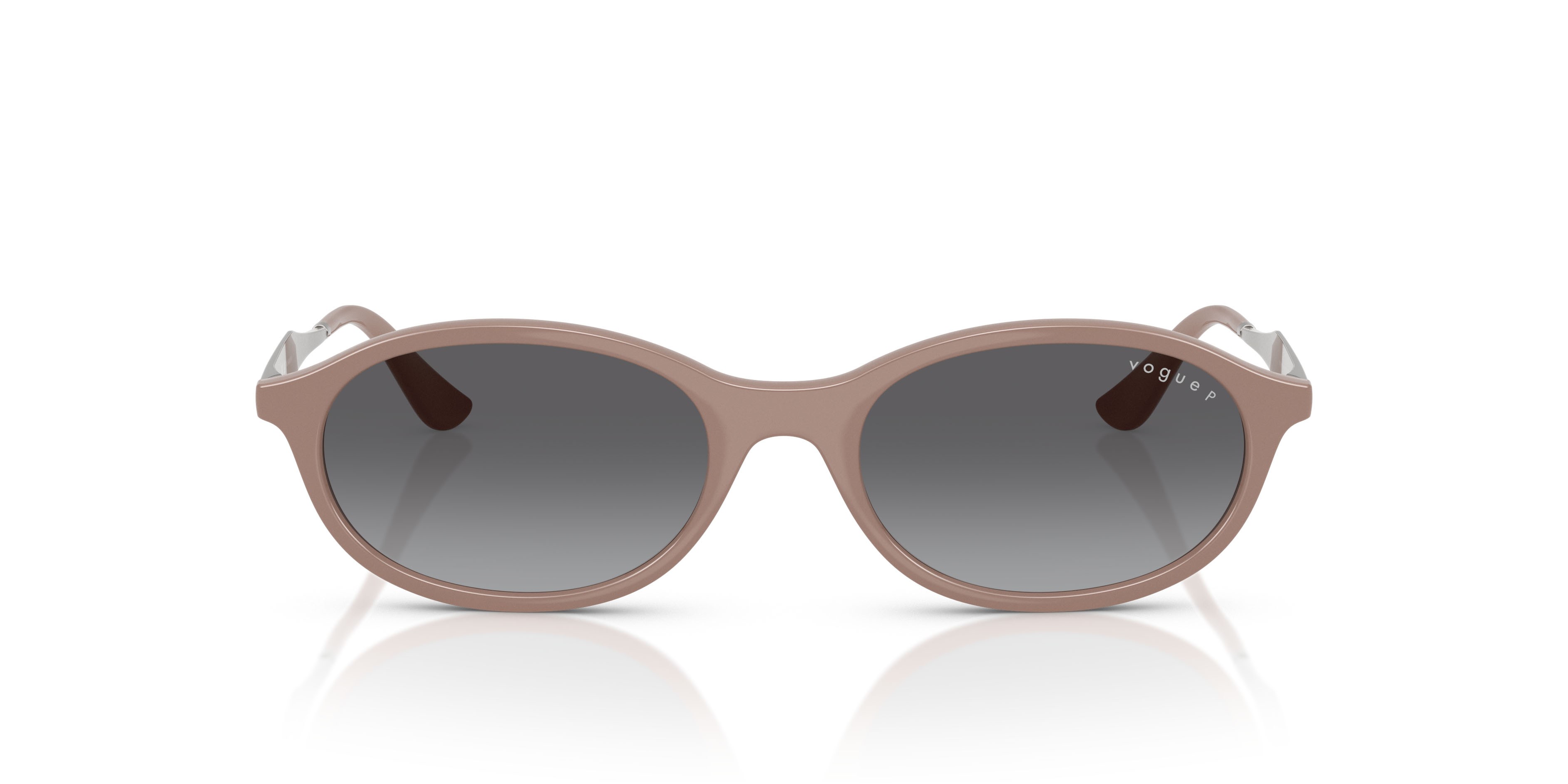 Occhiali da sole Vogue VO 5625S (3272T3) colore nero e oro forma ovale lenti polarizzata grigio sfumato