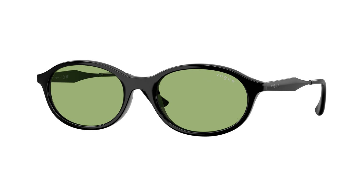 Sunglasses Vogue VO 5625S (W44/2) color nero shape oval lenses verde