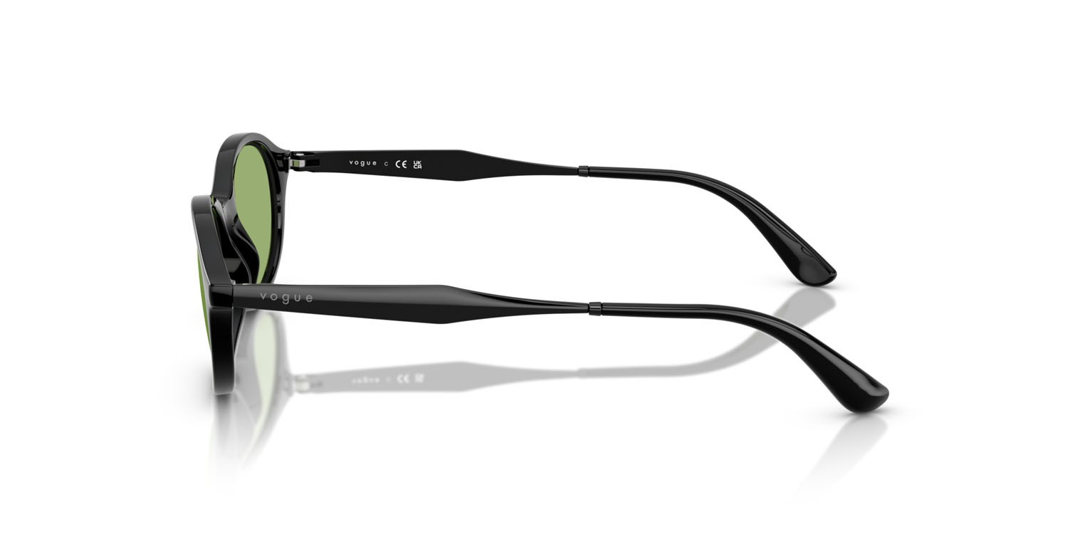 Sunglasses Vogue VO 5625S (W44/2) color nero shape oval lenses verde