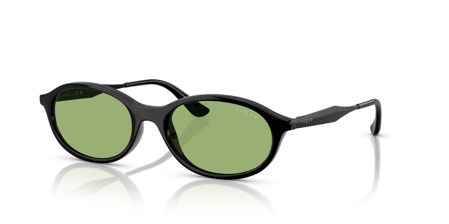 Sunglasses Vogue VO 5625S (W44/2) color nero shape oval lenses verde
