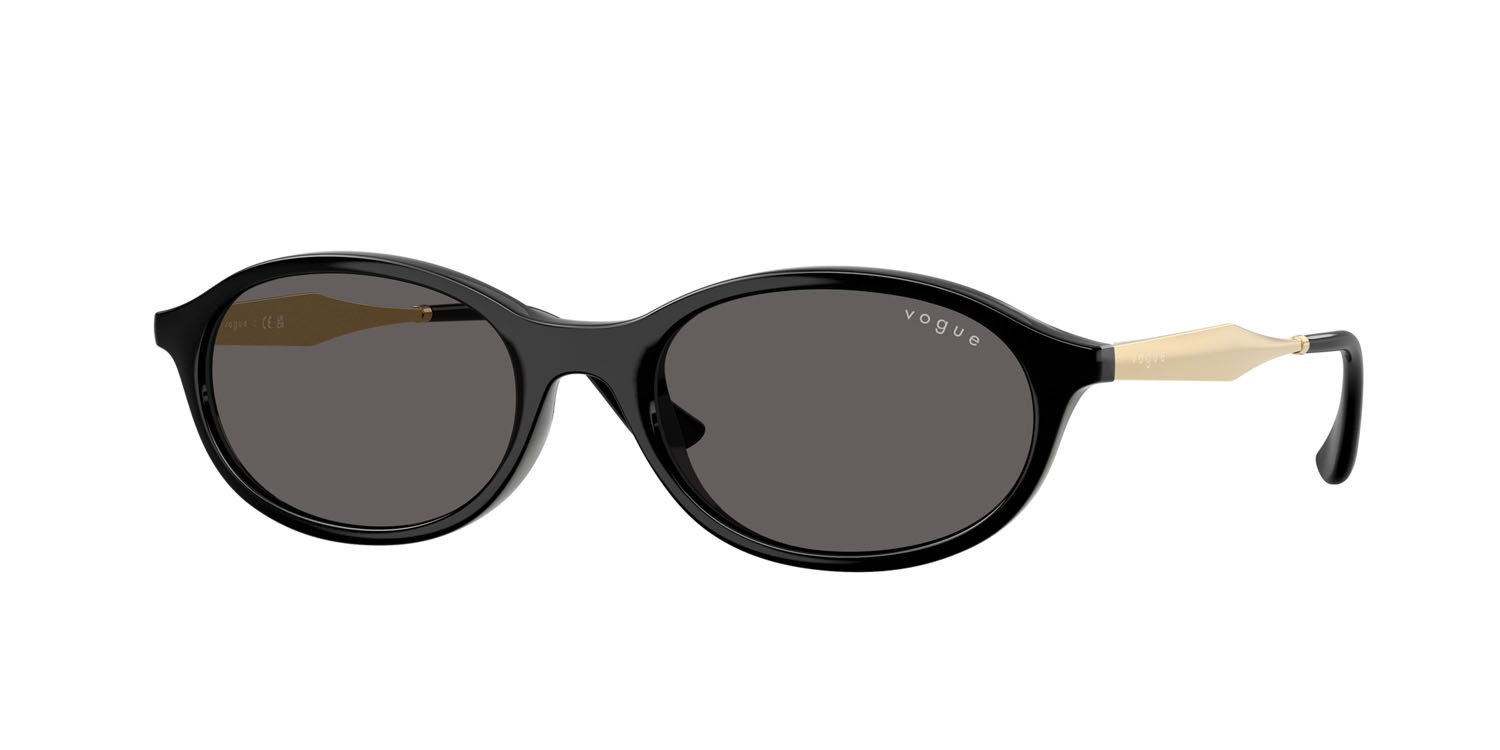 Occhiali da sole Vogue VO 5625S (W44/87) colore nero forma ovale lenti nero/grigio fumo
