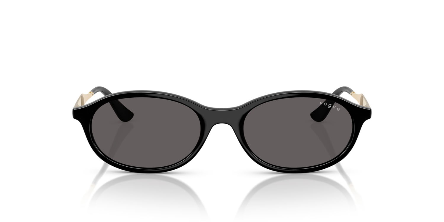 Occhiali da sole Vogue VO 5625S (W44/87) colore nero forma ovale lenti nero/grigio fumo