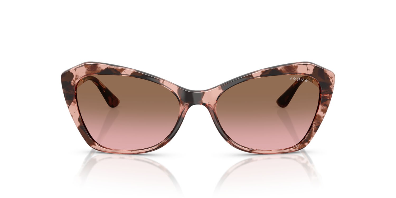 Occhiali da sole Vogue VO 5626S (319914) colore havana rosa forma irregolare lenti rosa sfumato marrone