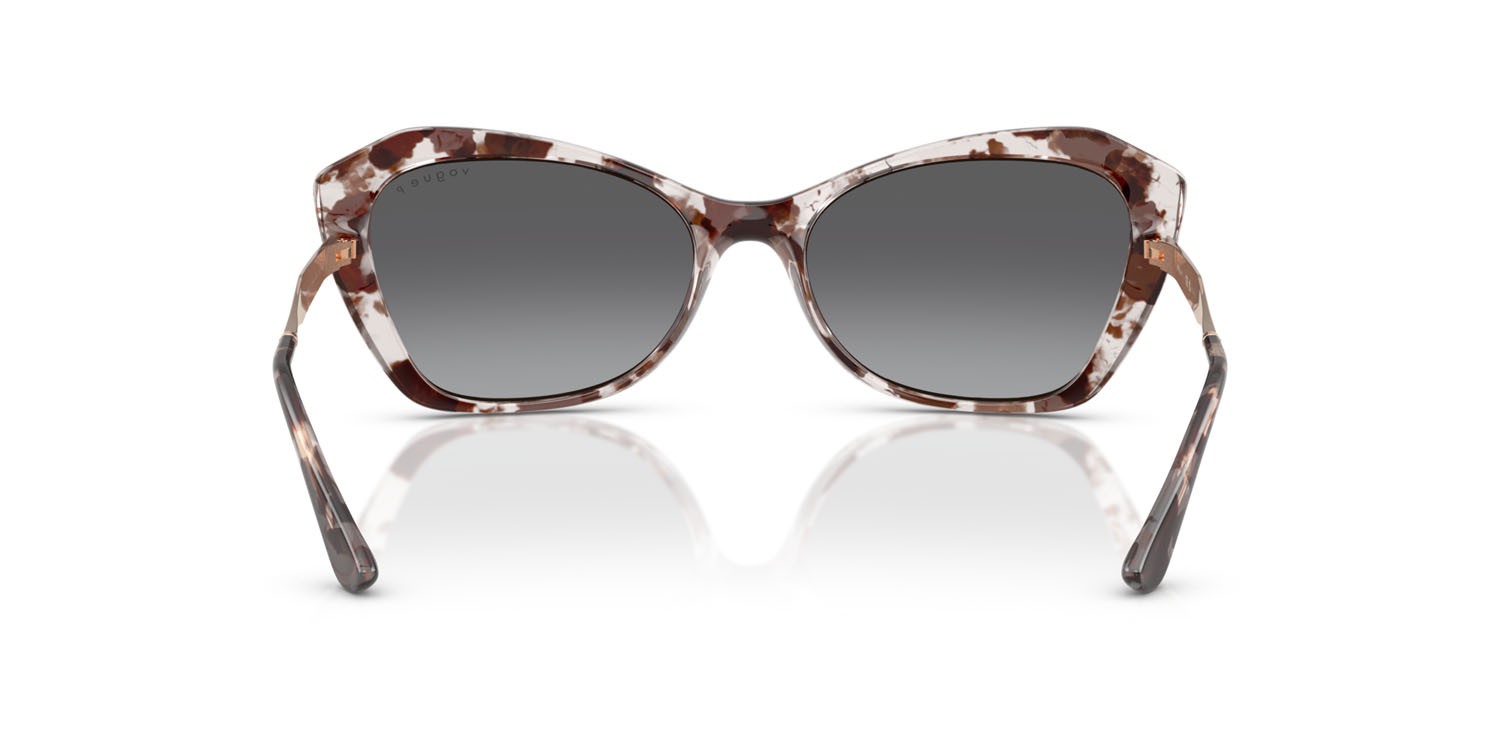 Sunglasses Vogue VO 5626S (3218T3) color havana grigio shape irregular lenses polarizzata grigio sfumato