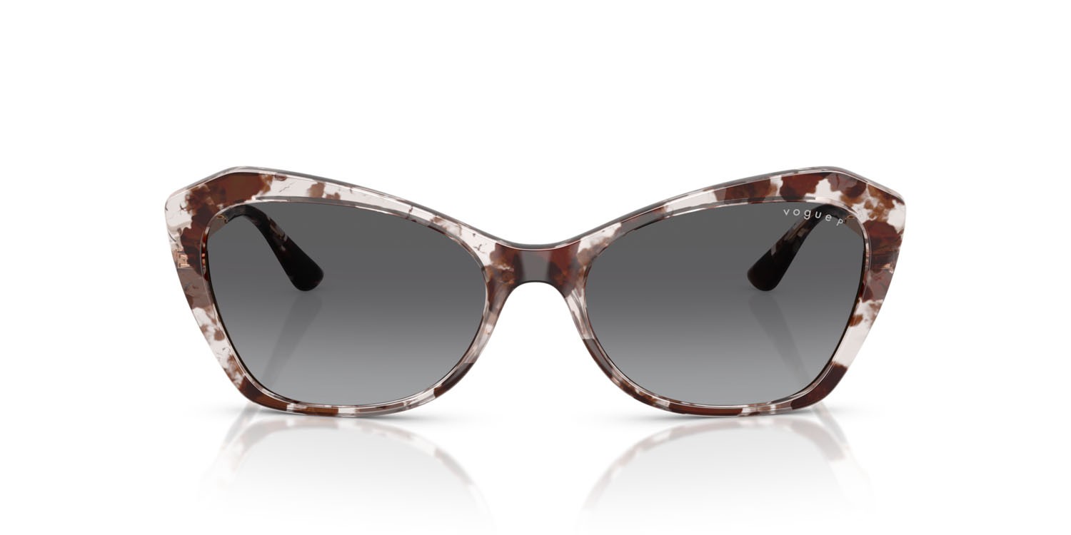 Sunglasses Vogue VO 5626S (3218T3) color havana grigio shape irregular lenses polarizzata grigio sfumato