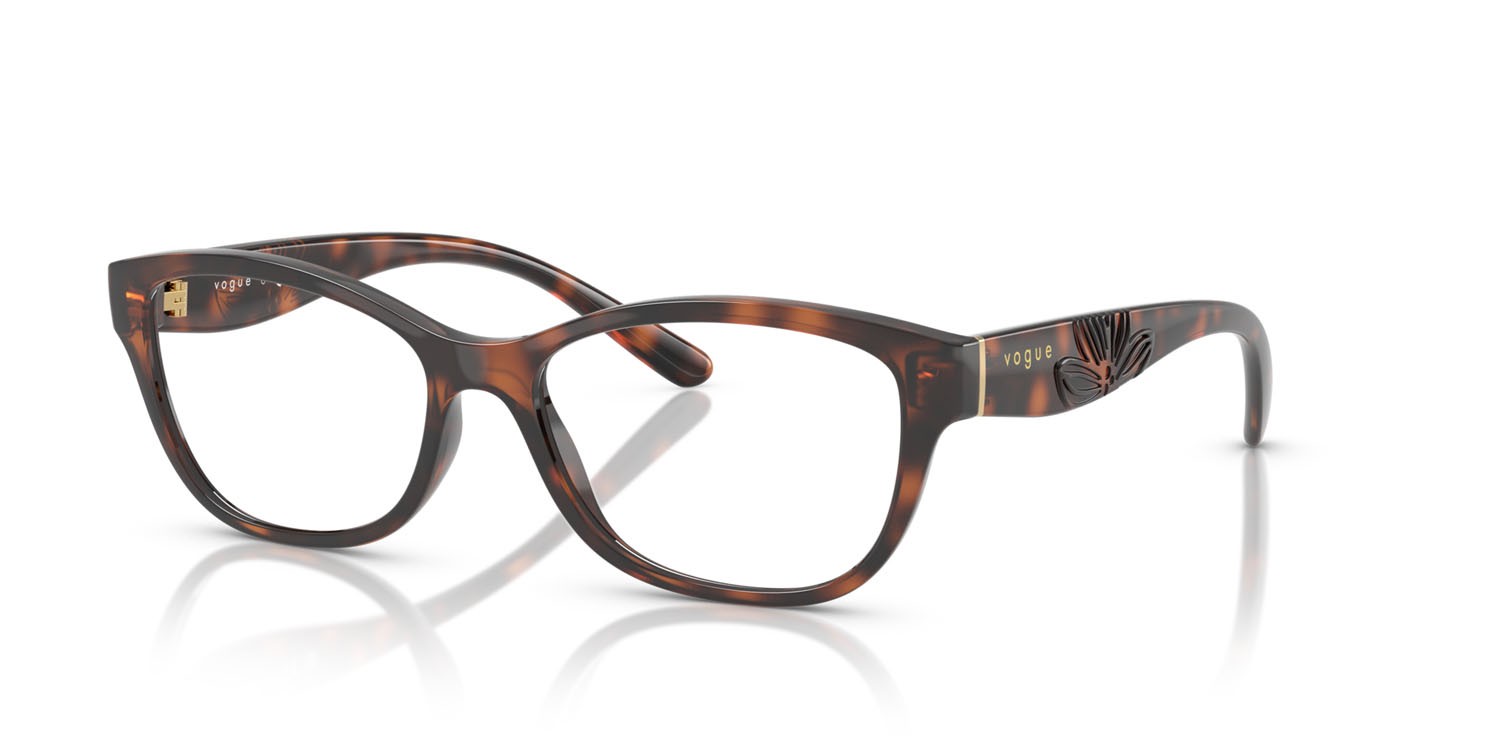 Eyeglasses Vogue VO 5627 (2718) color havana scuro totale shape butterfly lenses lente demo