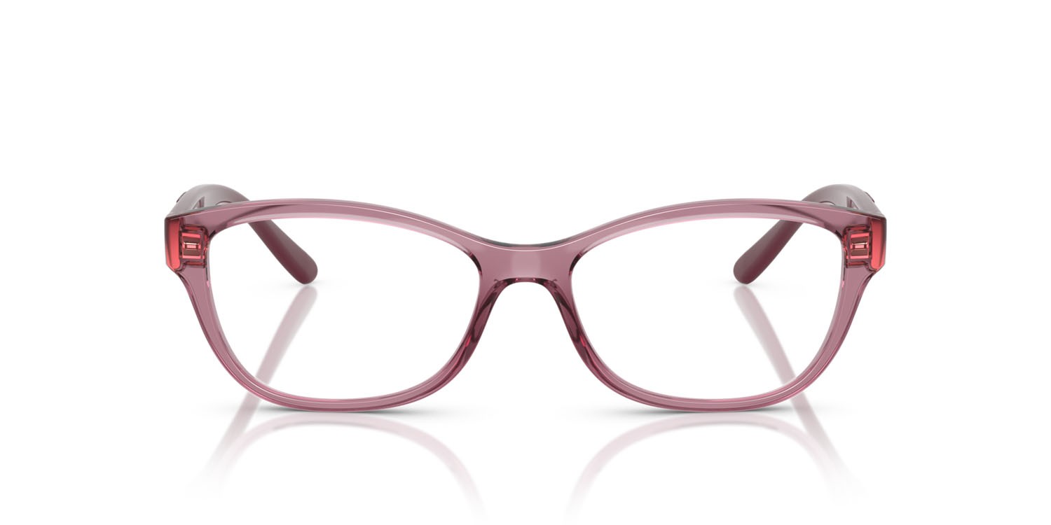 Eyeglasses Vogue VO 5627 (3024) color rosa scuro trasparente shape butterfly lenses lente demo