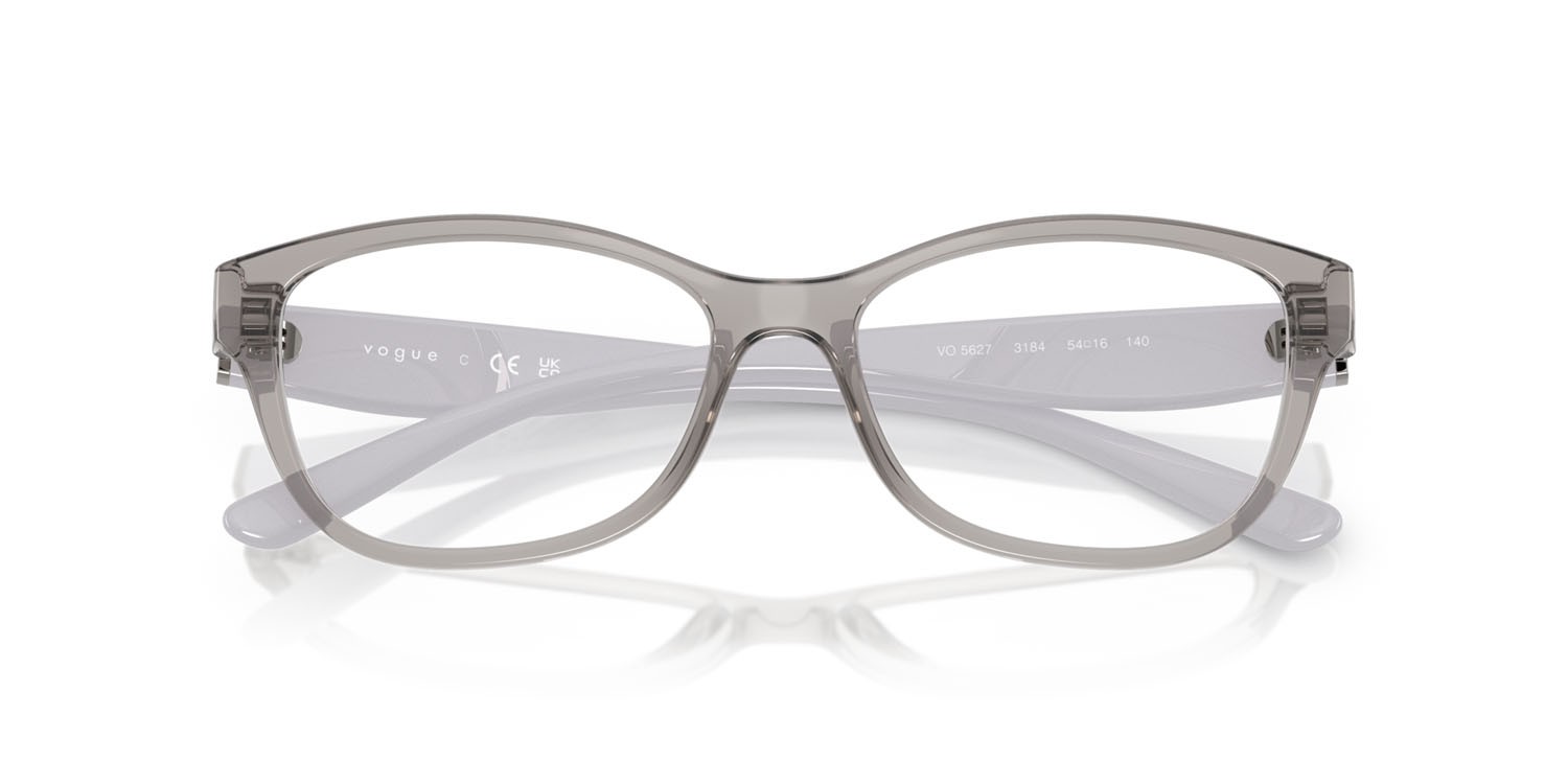 Occhiali da vista Vogue VO 5627 (3184) colore grigio trasparente forma farfalla lenti lente demo