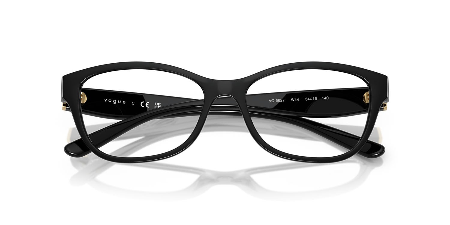 Eyeglasses Vogue VO 5627 (W44) color nero shape butterfly lenses lente demo