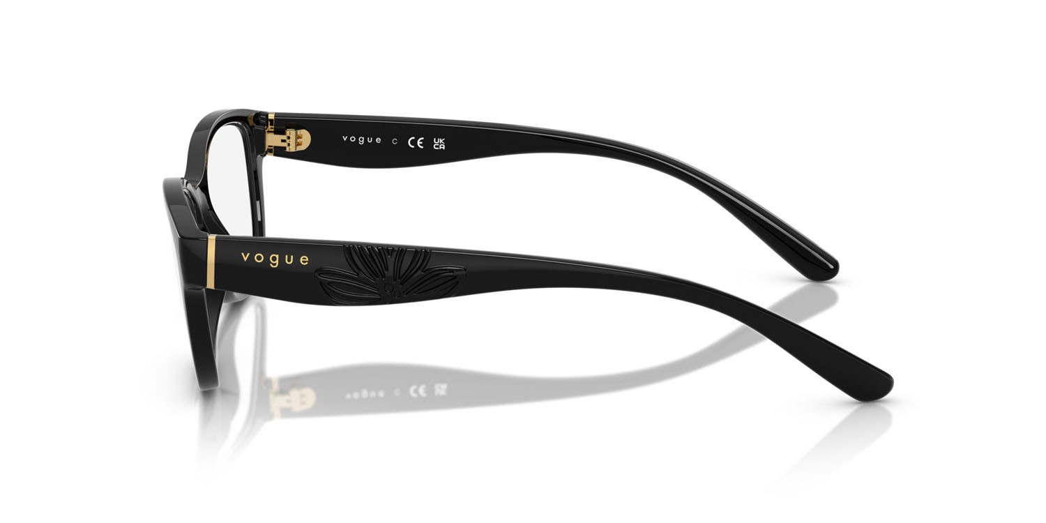 Eyeglasses Vogue VO 5627 (W44) color nero shape butterfly lenses lente demo