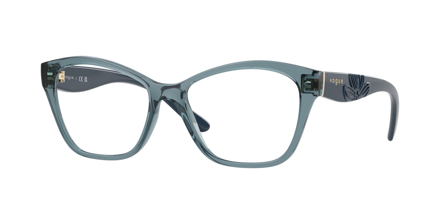 Occhiali da vista Vogue VO 5628 (3197) colore azzurro trasparente forma irregolare lenti lente demo
