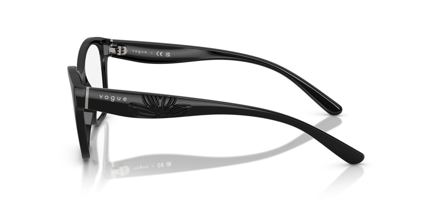 Eyeglasses Vogue VO 5628 (W44) color nero shape irregular lenses lente demo