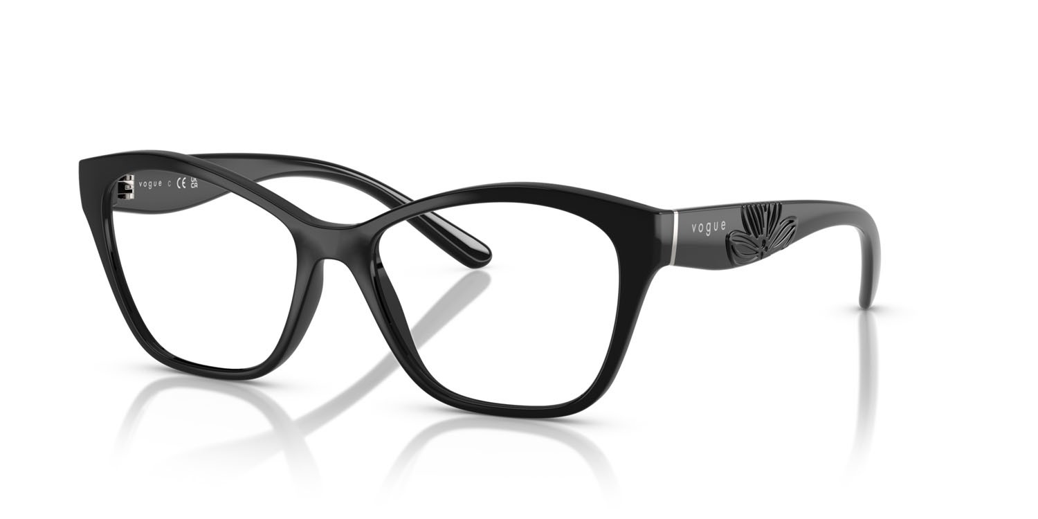 Eyeglasses Vogue VO 5628 (W44) color nero shape irregular lenses lente demo